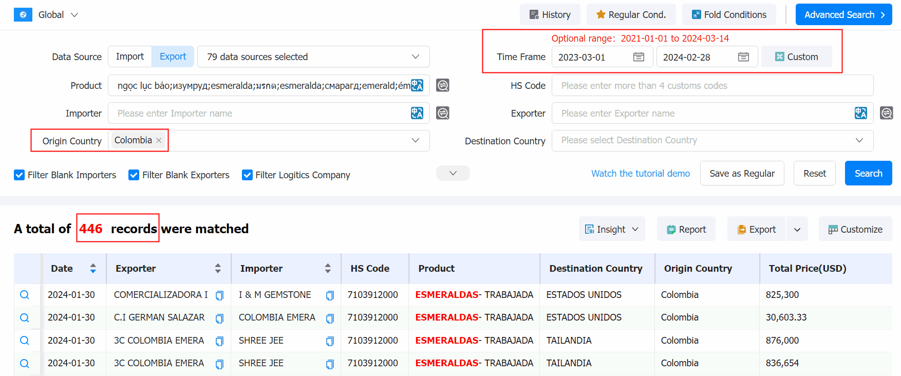 海关数据,哥伦比亚海关数据,祖母绿海关数据 海关数据,哥伦比亚海关数据,祖母绿海关数据